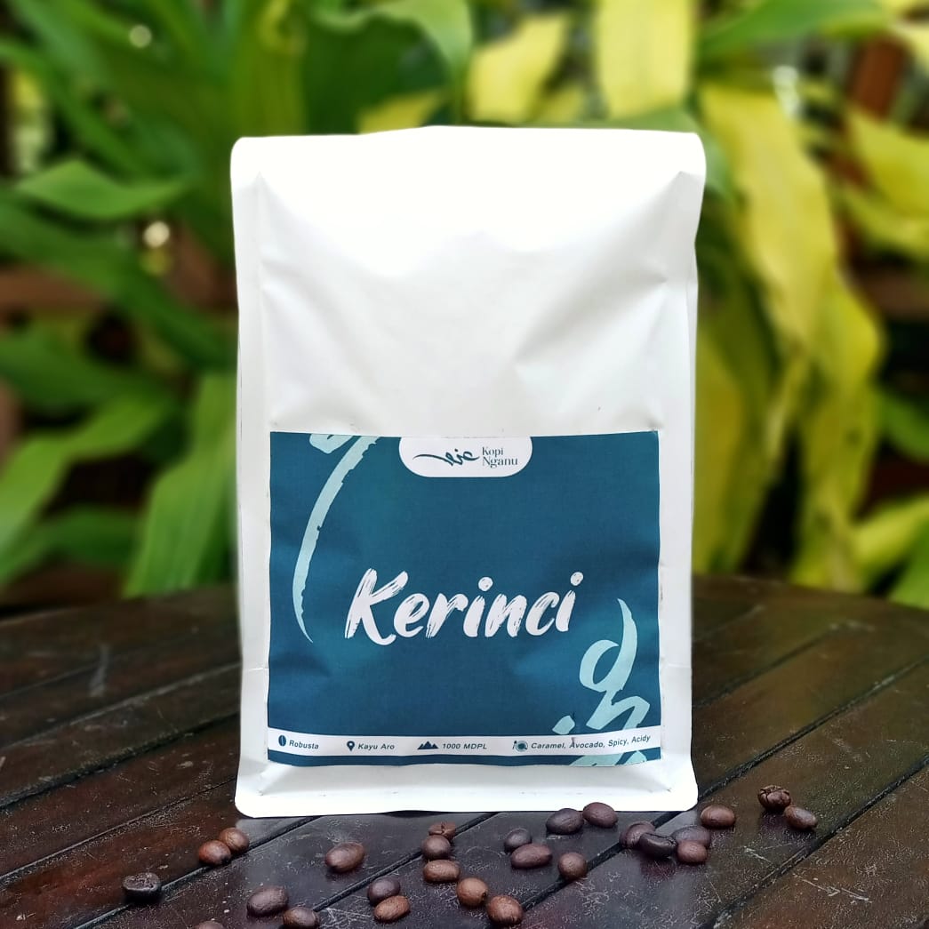 Kemasan pertama produk kopi Kopi Nganu Indonesia
