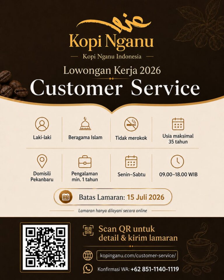 lamaran kerja di kopi nganu pekanbaru
