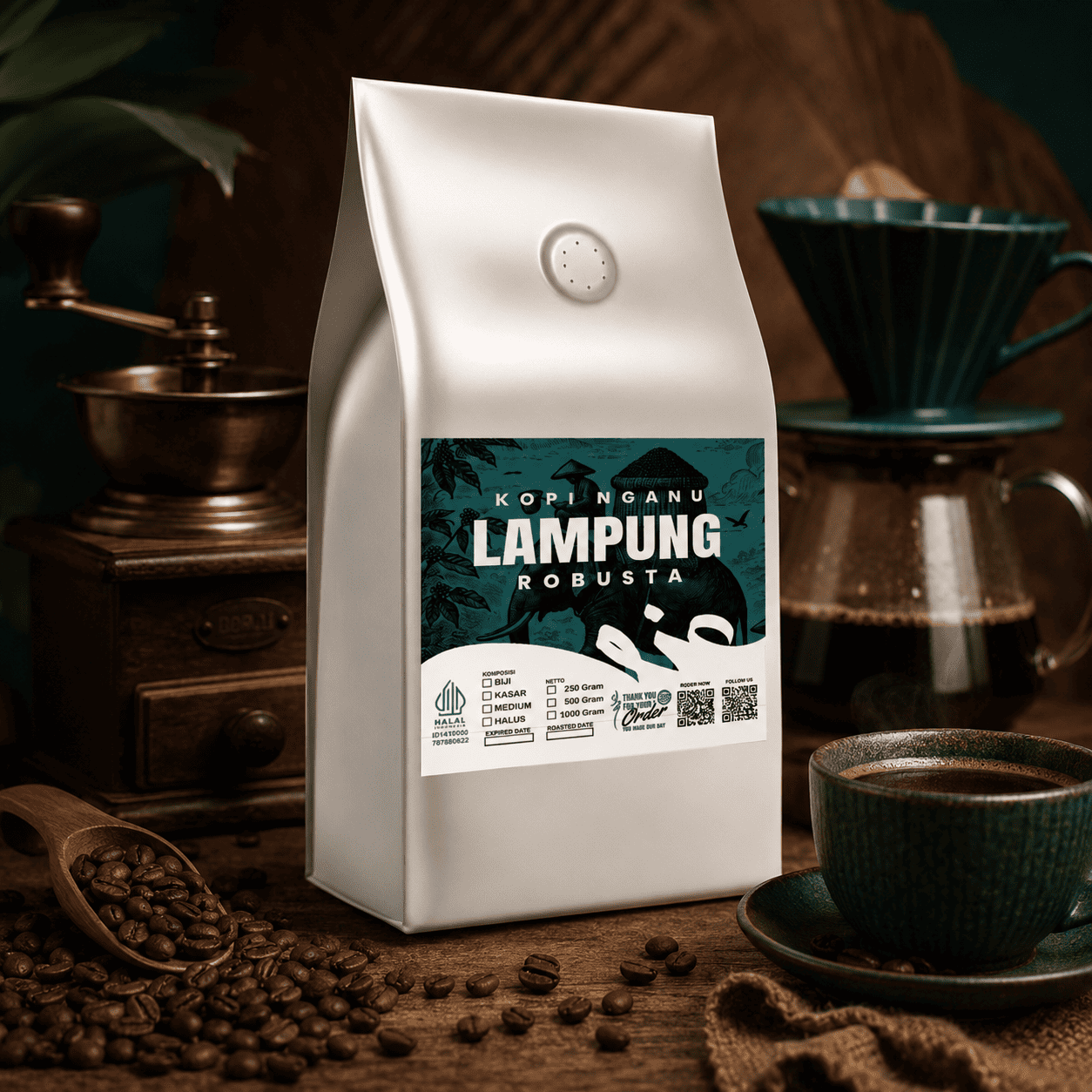 Kopi Robusta Lampung Kopi Nganu Indonesia